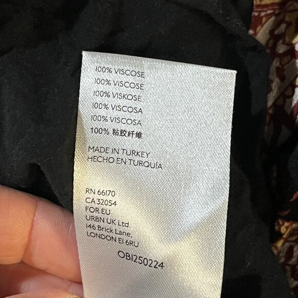 Anthropologie Women's Cady Mock Neck Paisley Tiered Tunic Dress Size Small - Picture 7 of 10